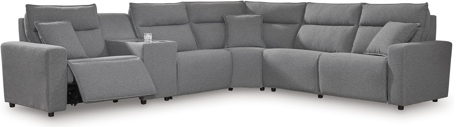 Modmax 6-Piece Power Reclining Sectional In Salt and Pepper 65906S10