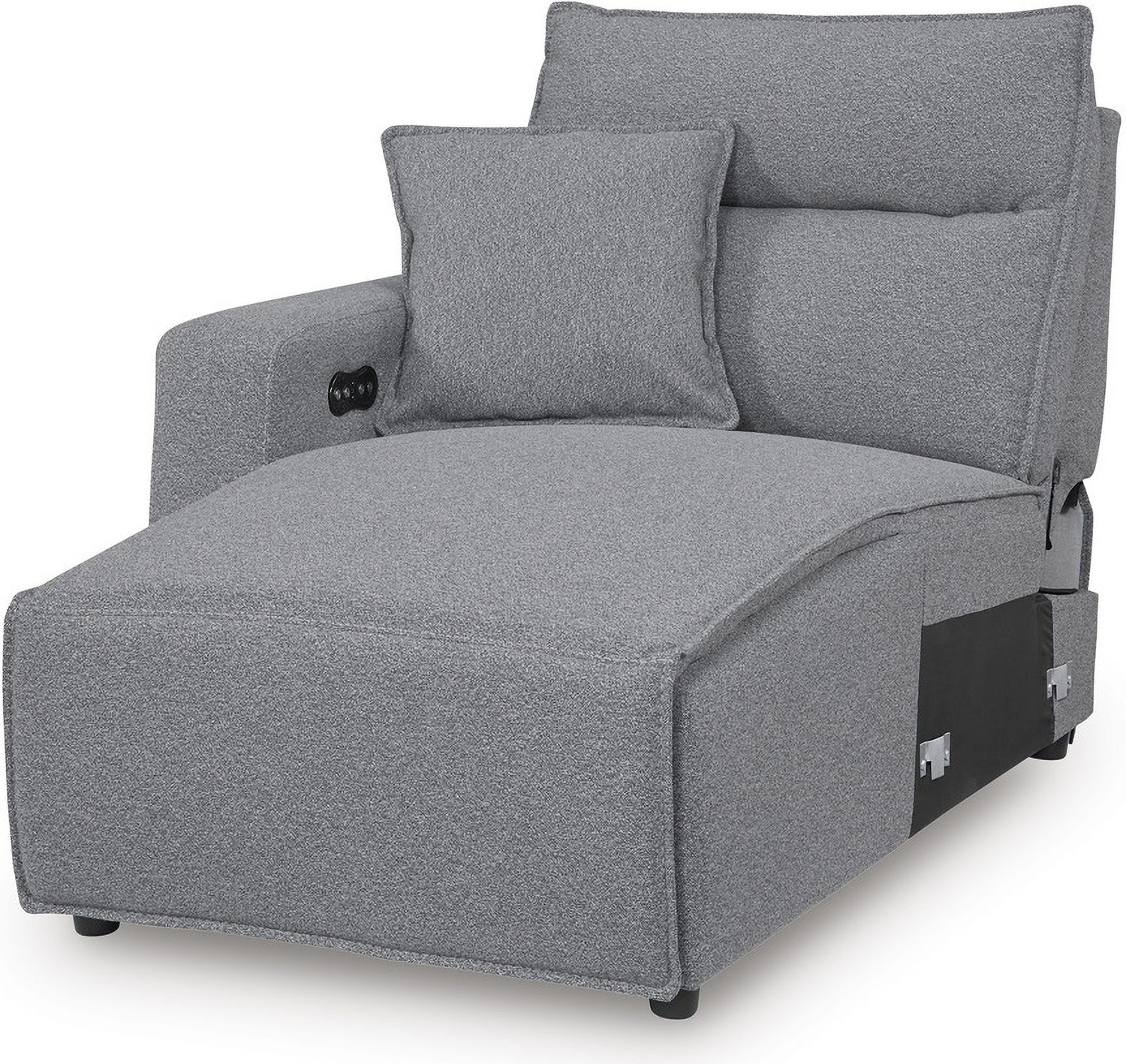 Modmax 5-Piece Power Reclining Sectional with Chaise and Console In Salt & Pepper 65906S16