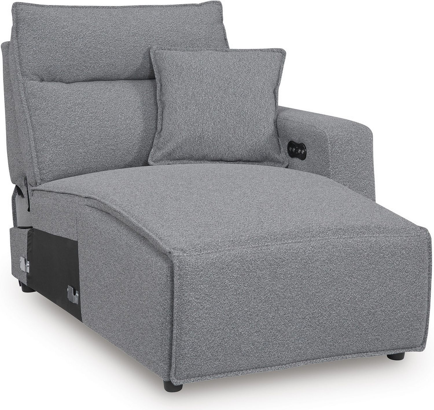 Modmax 5-Piece Power Reclining Sectional with Chaise and Console In Salt & Pepper 65906S16
