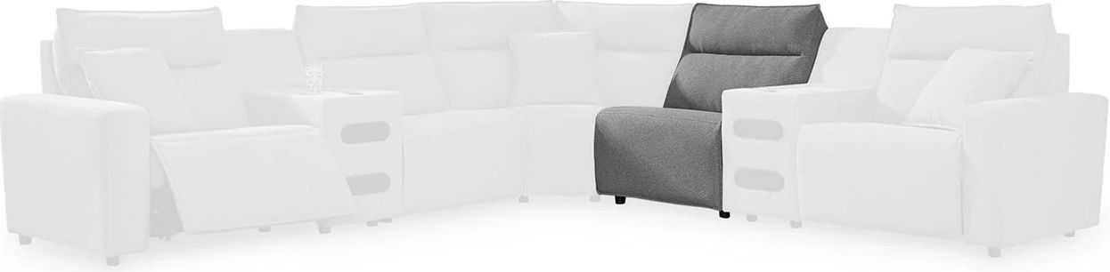 Modmax 5-Piece Power Reclining Sectional with Chaise and Console In Salt & Pepper 65906S16