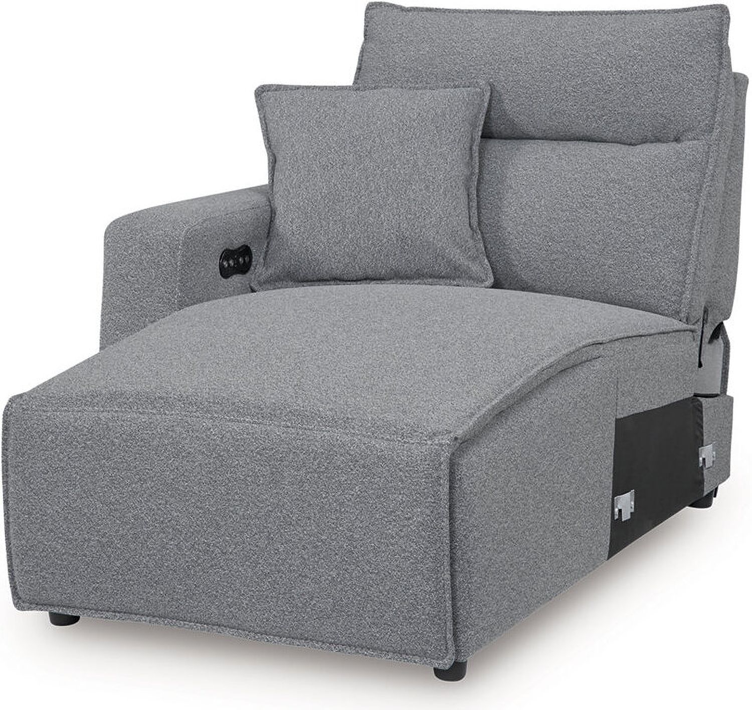 Modmax 3-Piece Power Reclining Sectional with LAF Chaise In Salt and Pepper 65906S18