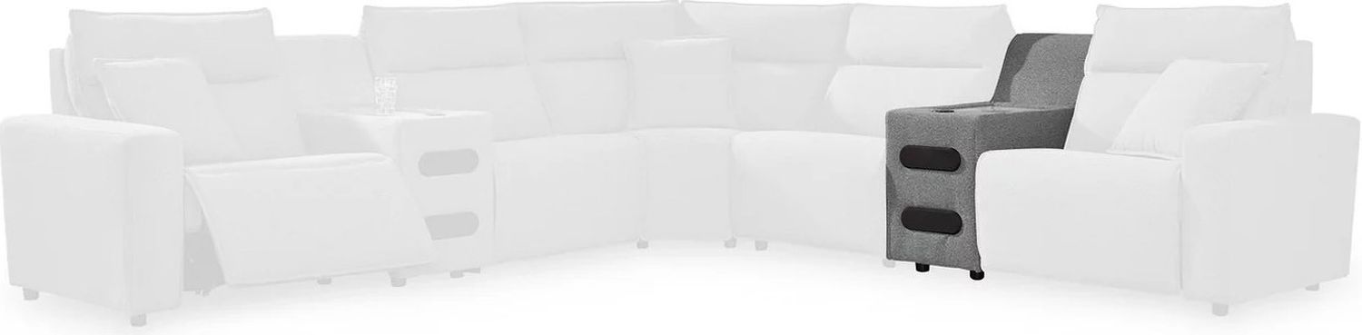 Modmax 7-Piece Power Reclining Sectional with LAF Chaise In Salt and Pepper 65906S20