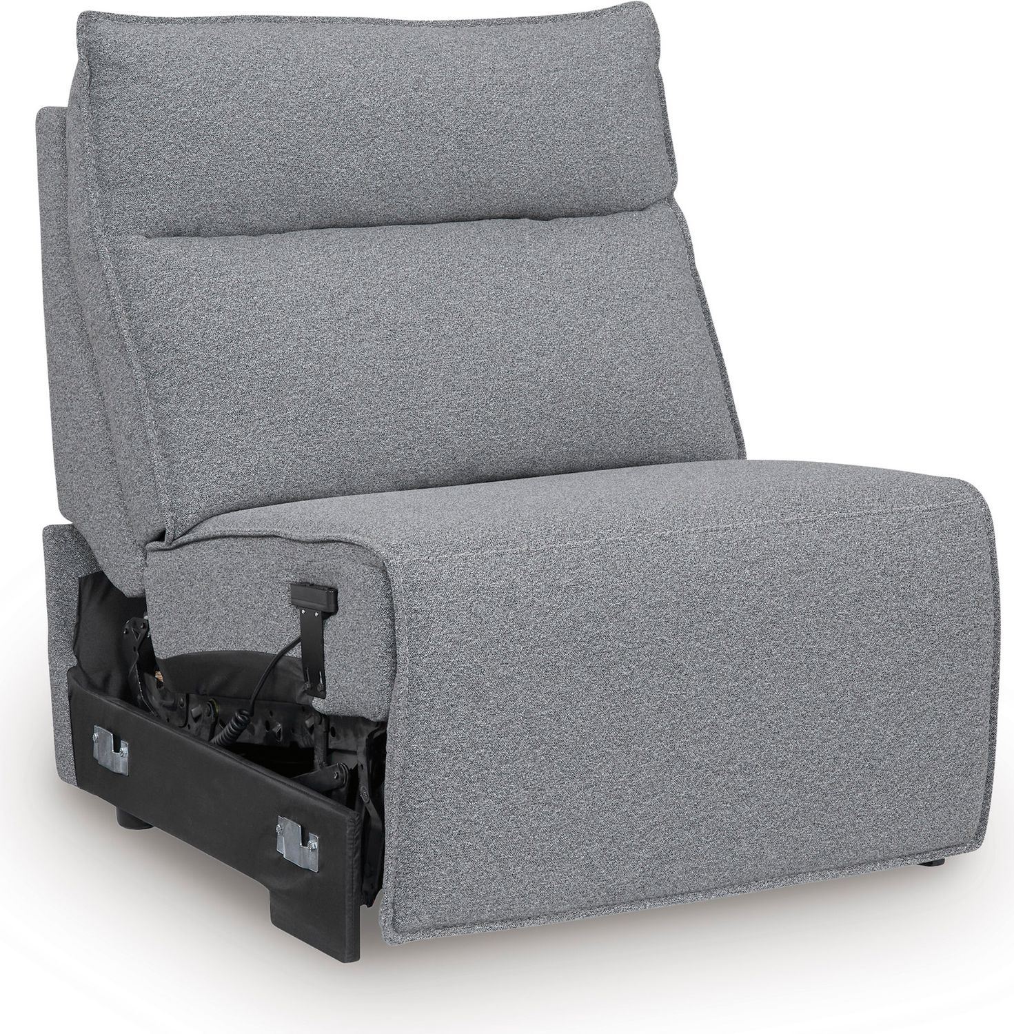 Modmax 6-Piece Reclining Sectional with Chaise and Audio Console In Salt and Pepper 65906S29