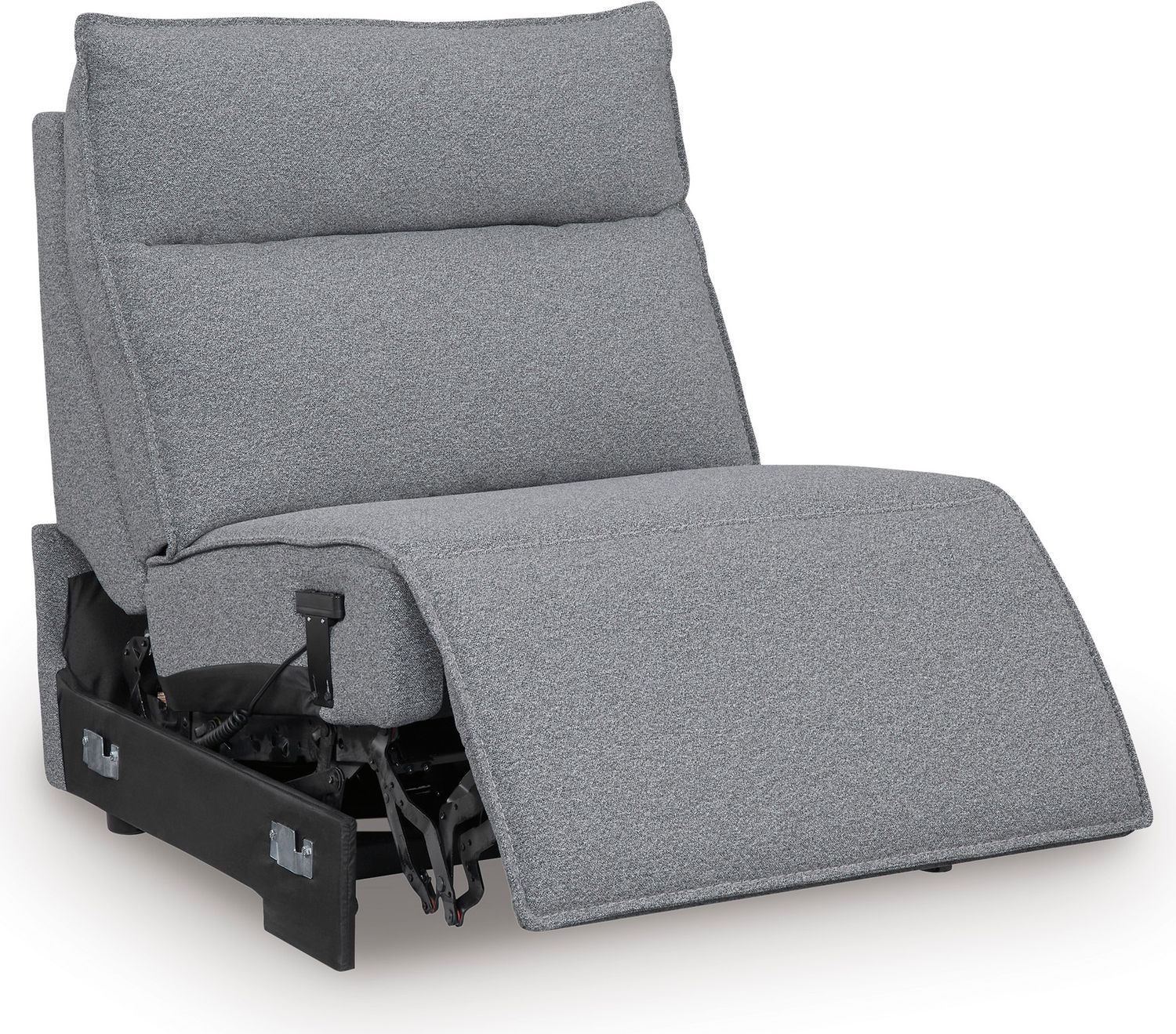 Modmax 6-Piece Reclining Sectional with Chaise and Audio Console In Salt and Pepper 65906S29
