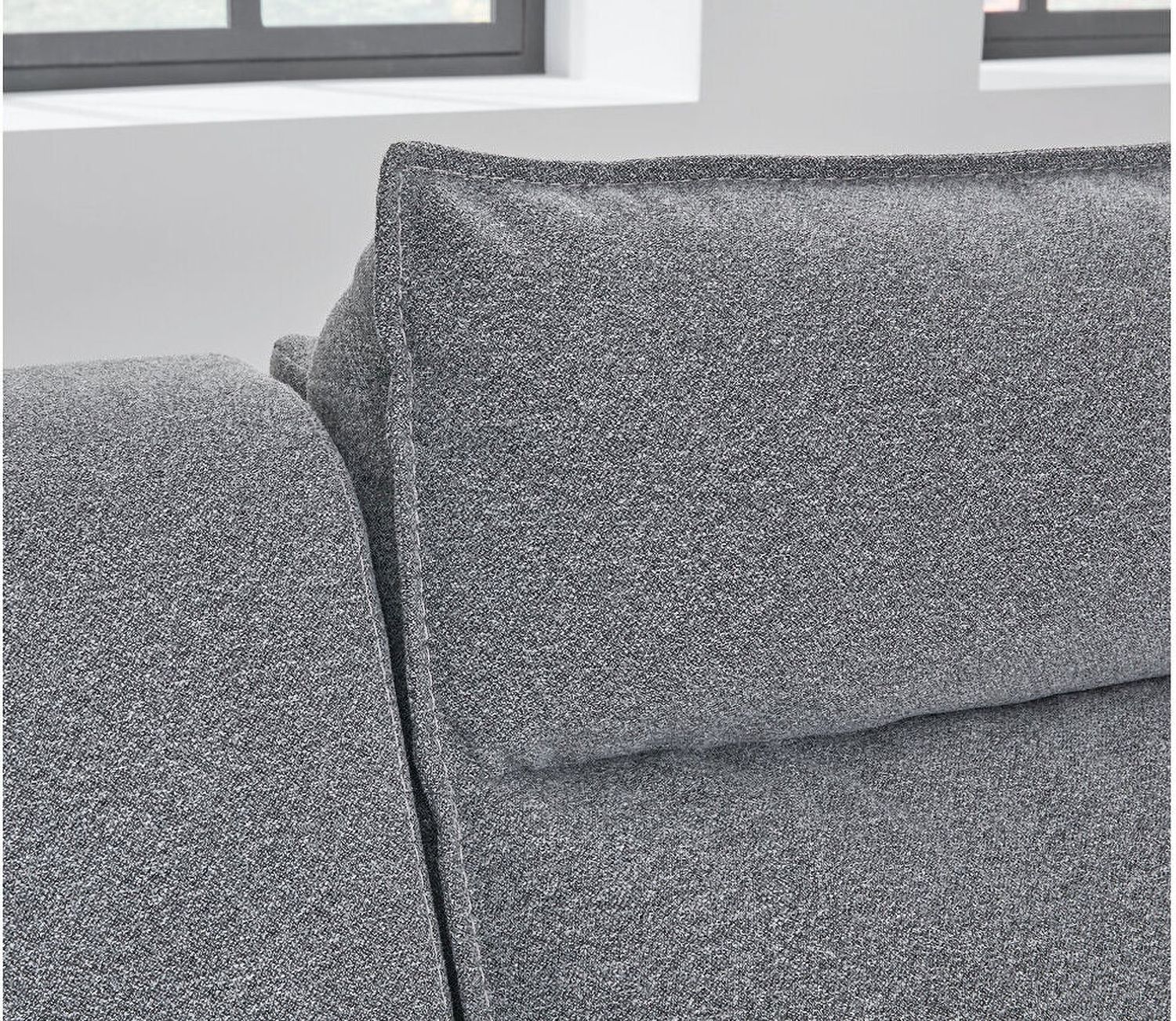 Modmax 6-Piece Reclining Sectional with Console In Salt and Pepper 65906S36
