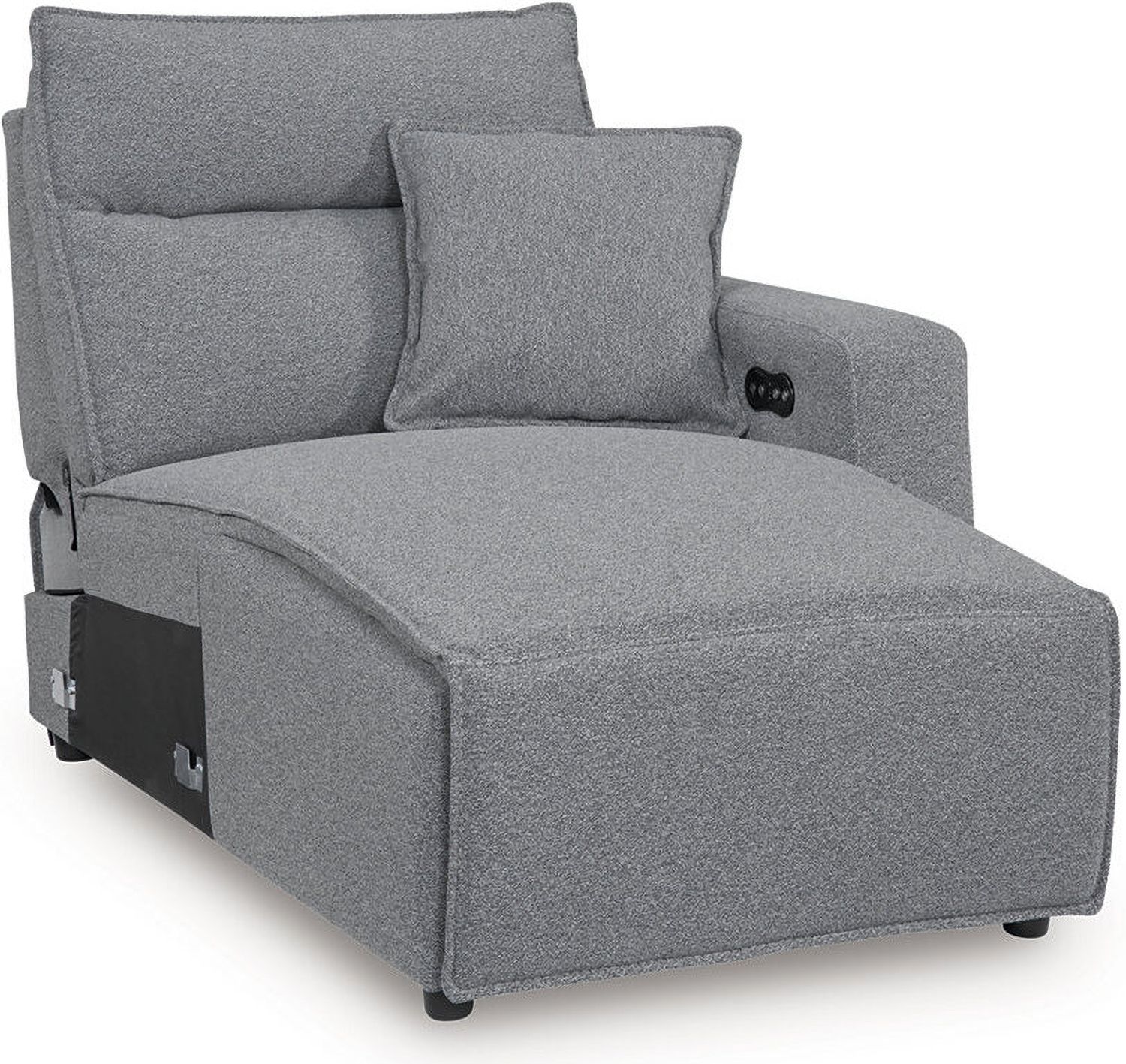 Modmax 3-Piece Power Reclining Sectional with RAF Chaise In Salt and Pepper 65906S4