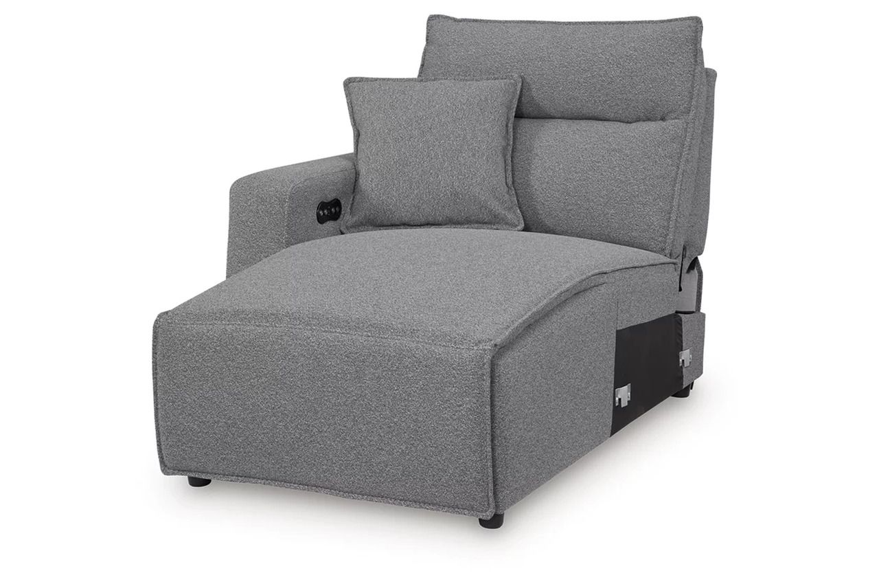ModMax II 8-Piece Power Reclining Sectional with Console In Salt and Pepper 65906S47