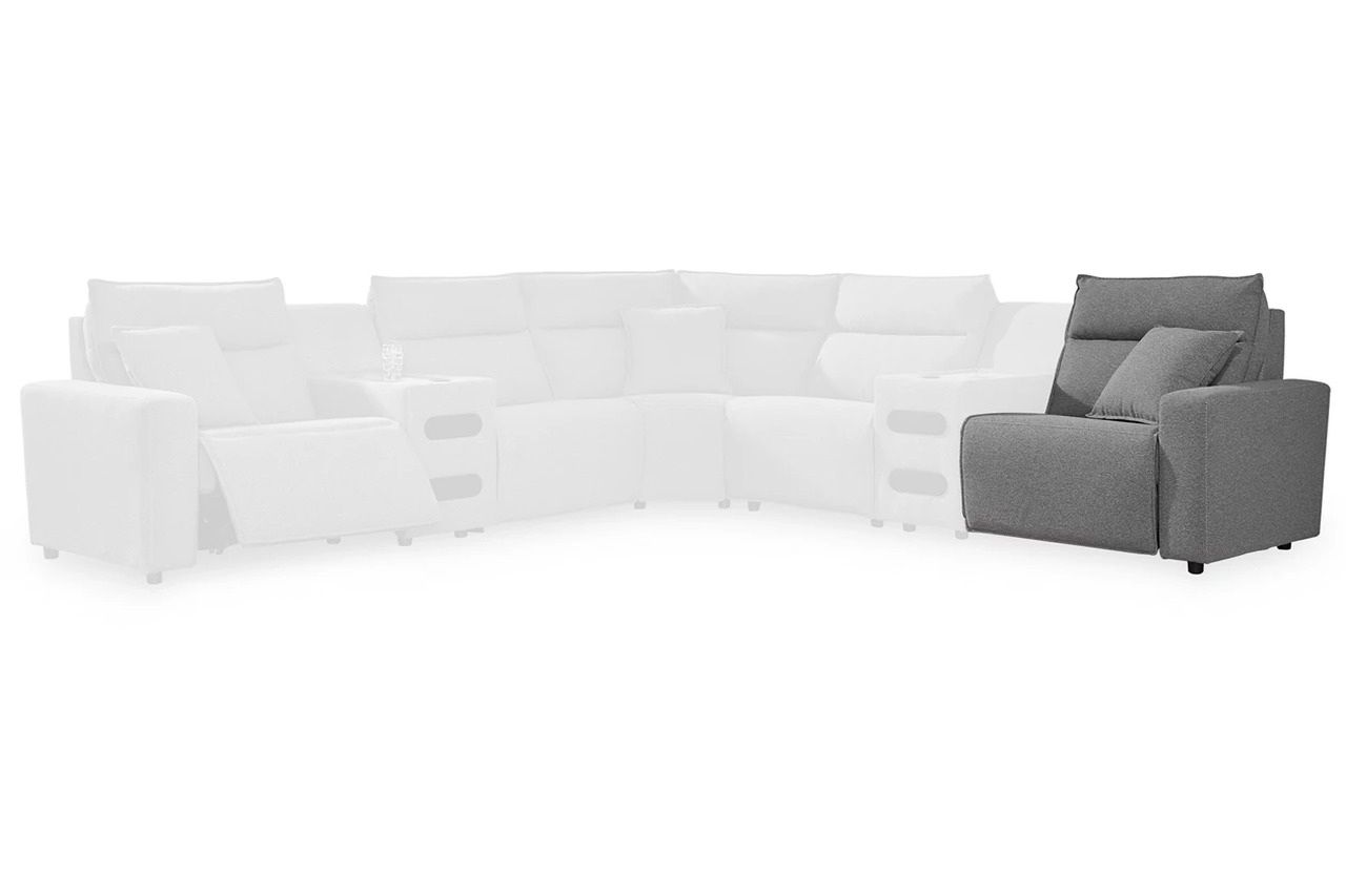 ModMax II 8-Piece Power Reclining Sectional with Console In Salt and Pepper 65906S47