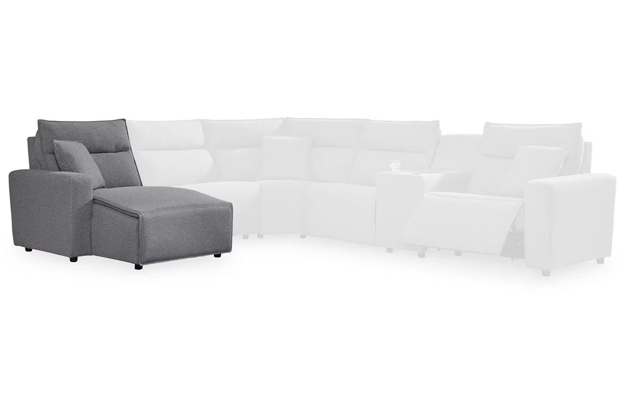 ModMax II 8-Piece Power Reclining Sectional with Console In Salt and Pepper 65906S47