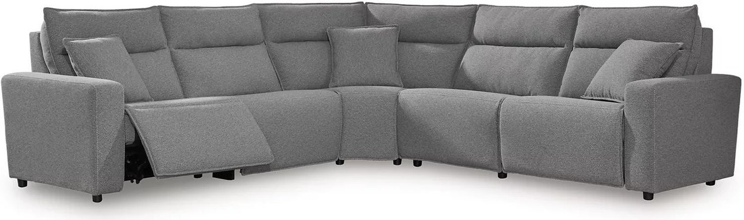 Modmax 5-Piece Power Reclining Sectional In Salt and Pepper 65906S8