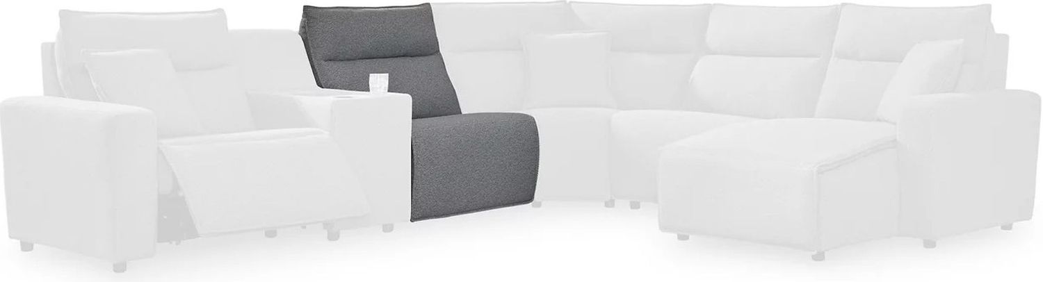 Modmax 5-Piece Power Reclining Sectional In Salt and Pepper 65906S8