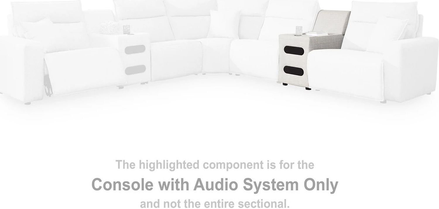 ModMax II 5-Piece Power Reclining Sectional with Audio Consoles In Stone 65907S13