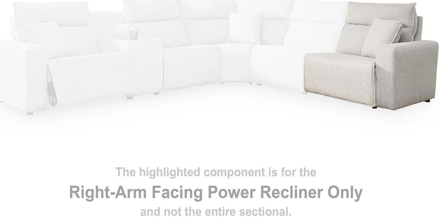 ModMax II 5-Piece Power Reclining Sectional with Consoles In Stone 65907S14