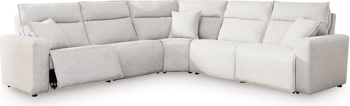 ModMax II 5-Piece Power Reclining Sectional In Stone 65907S8