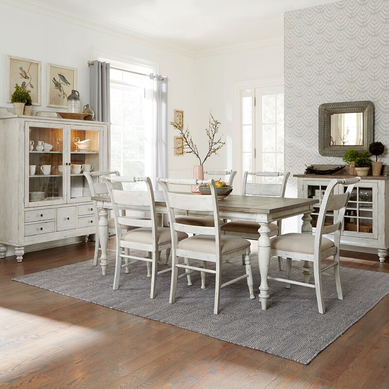 Whitney 7 Piece Rectangular Table Set 661WCD7RLS