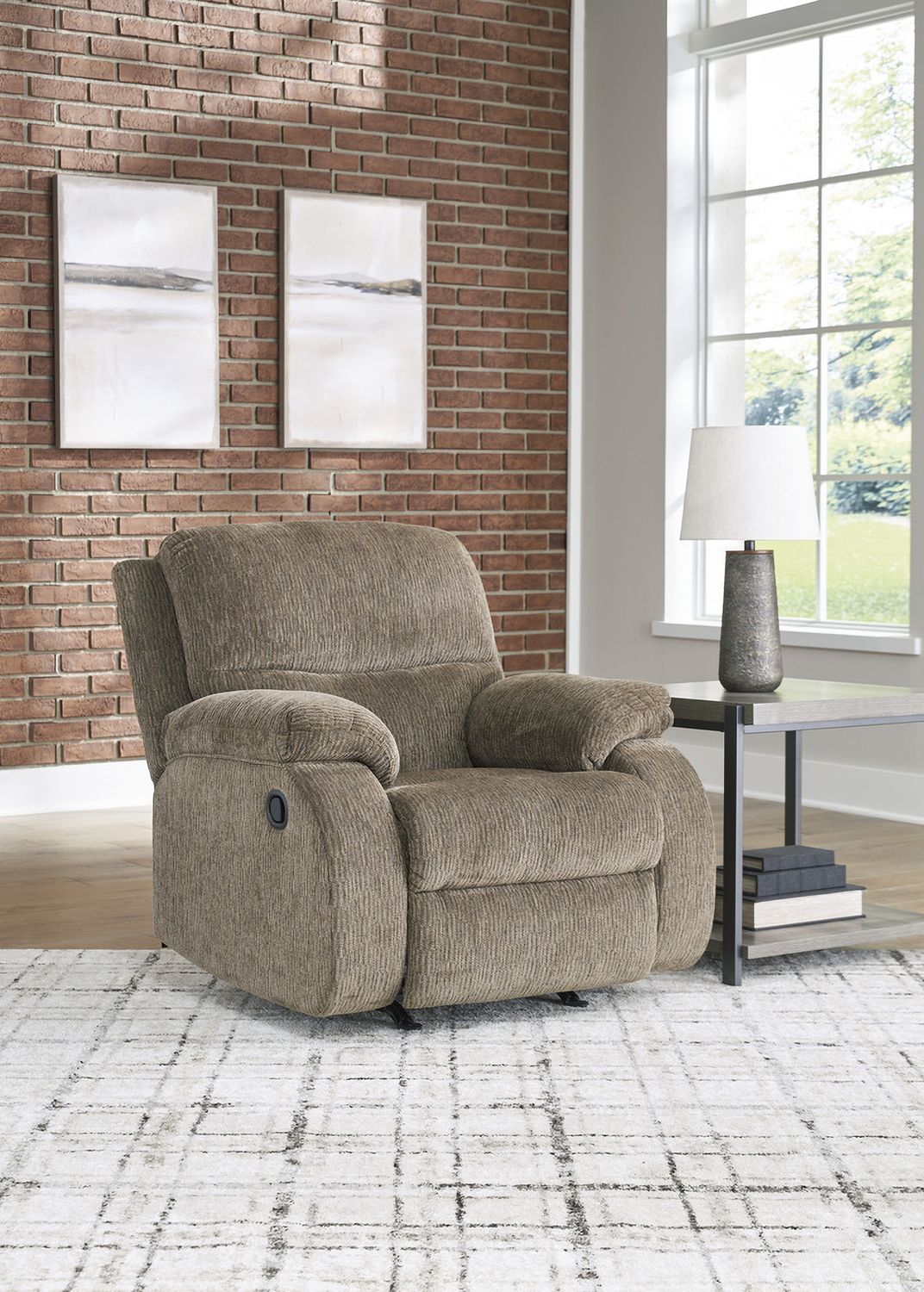 Scranto Rocker Recliner In Oak 6650425