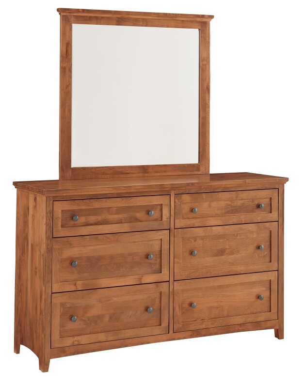 Emmerson 6 Drawer Dresser and Mirror - Tuscan Brown 670616247