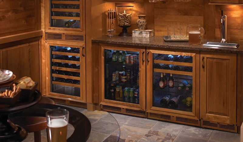 Match win racks to surrounding cabinetry by swapping out standard stainless steel wine fronts with Perlick's wood wine fronts. Constructed of unfinished maple, these wine fronts can be staine 6711515