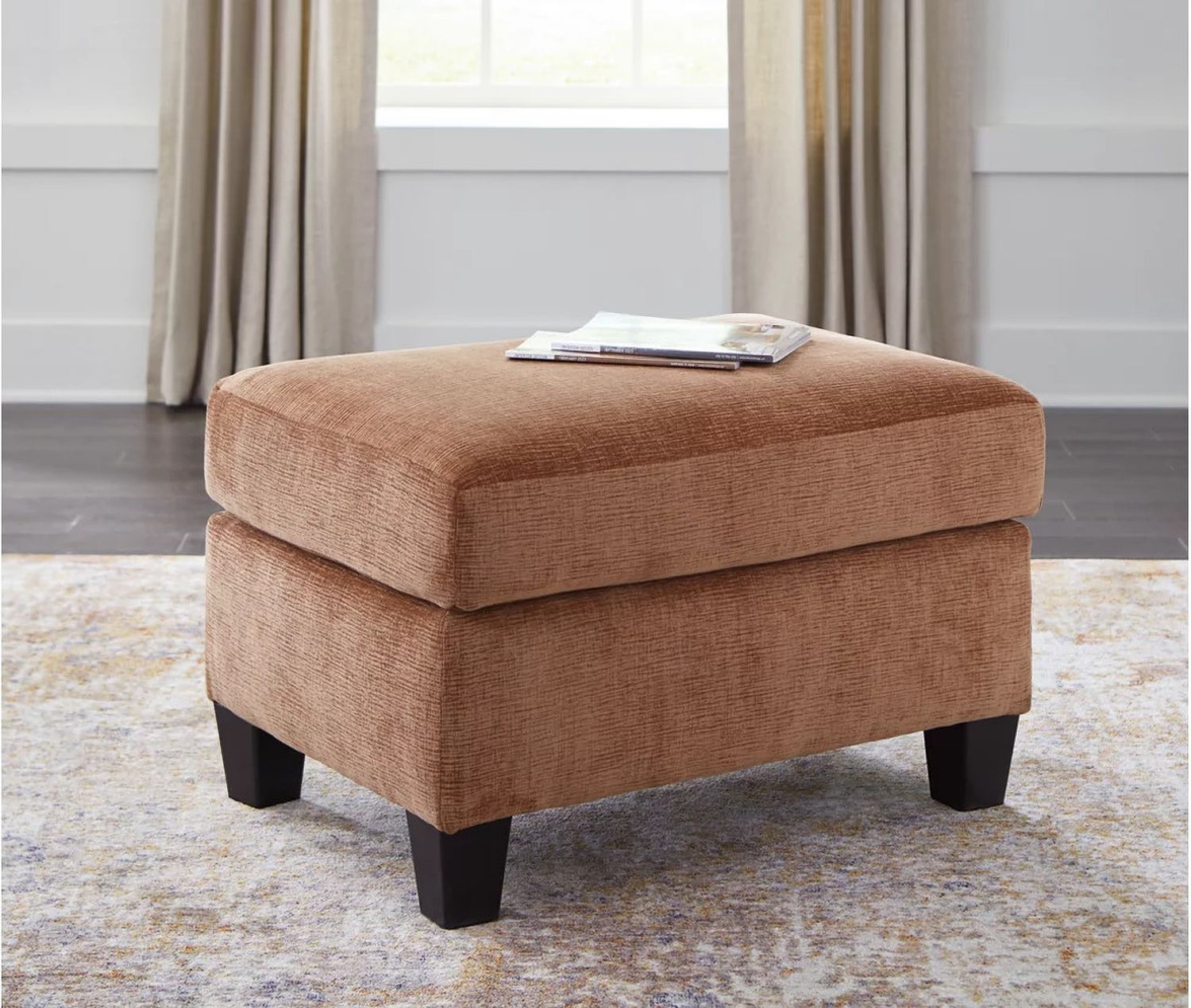 Amity Bay Ottoman In Clay 6720414