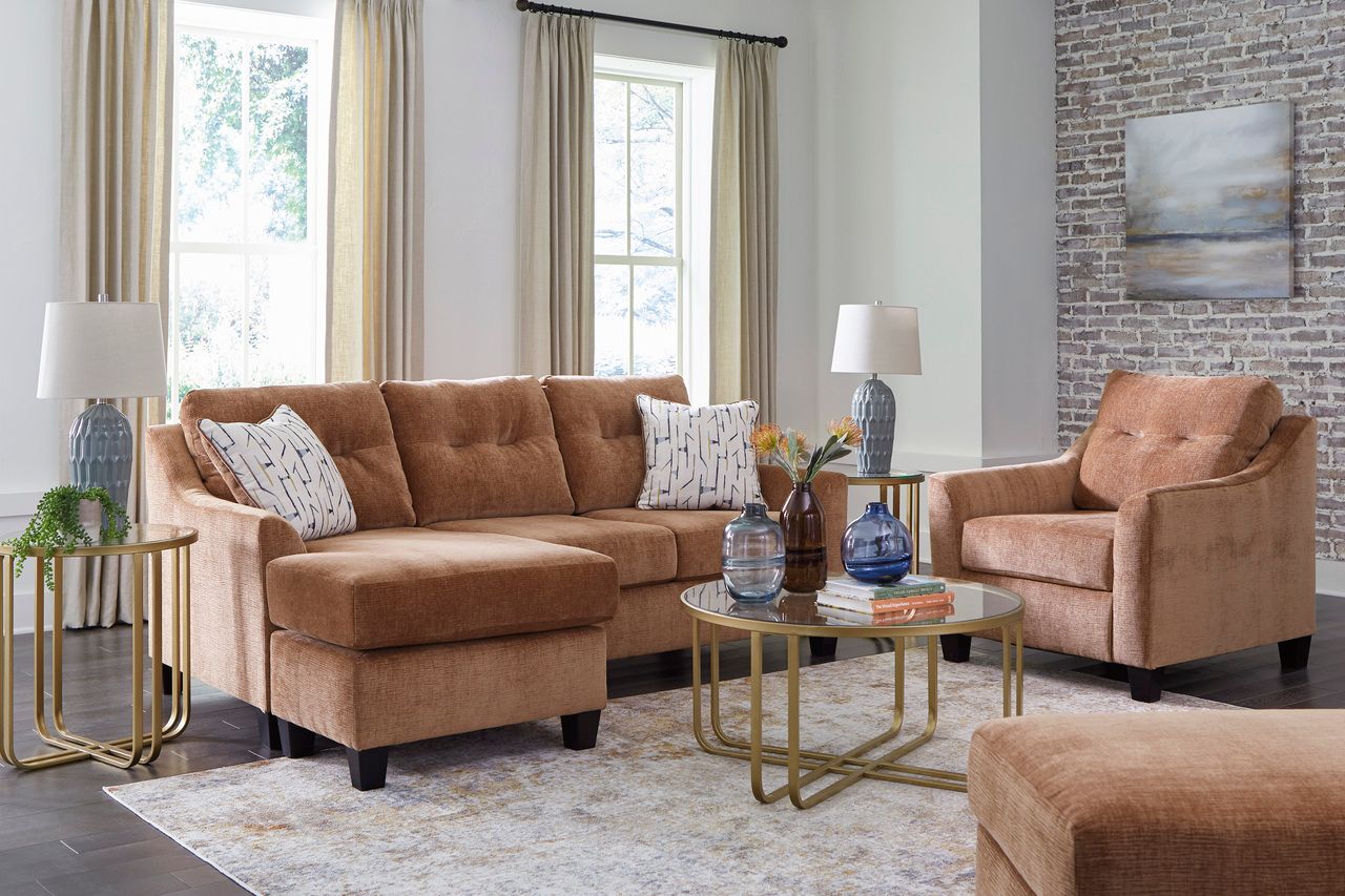 Amity Bay Sofa Chaise In Clay 6720418