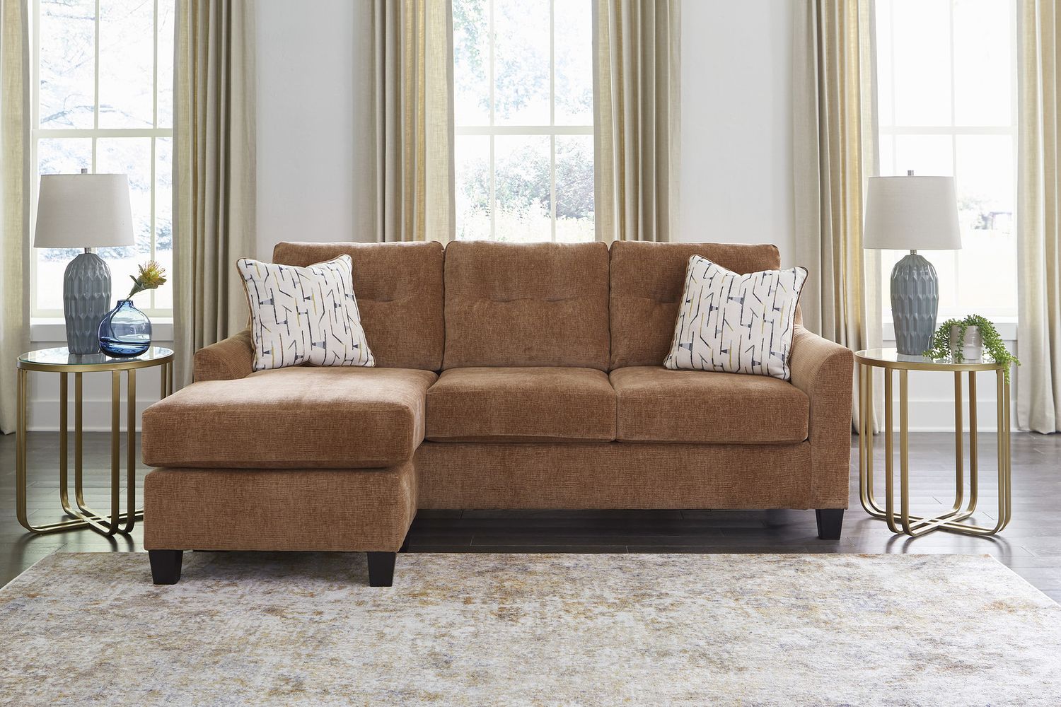 Amity Bay Sofa Chaise In Clay 6720418