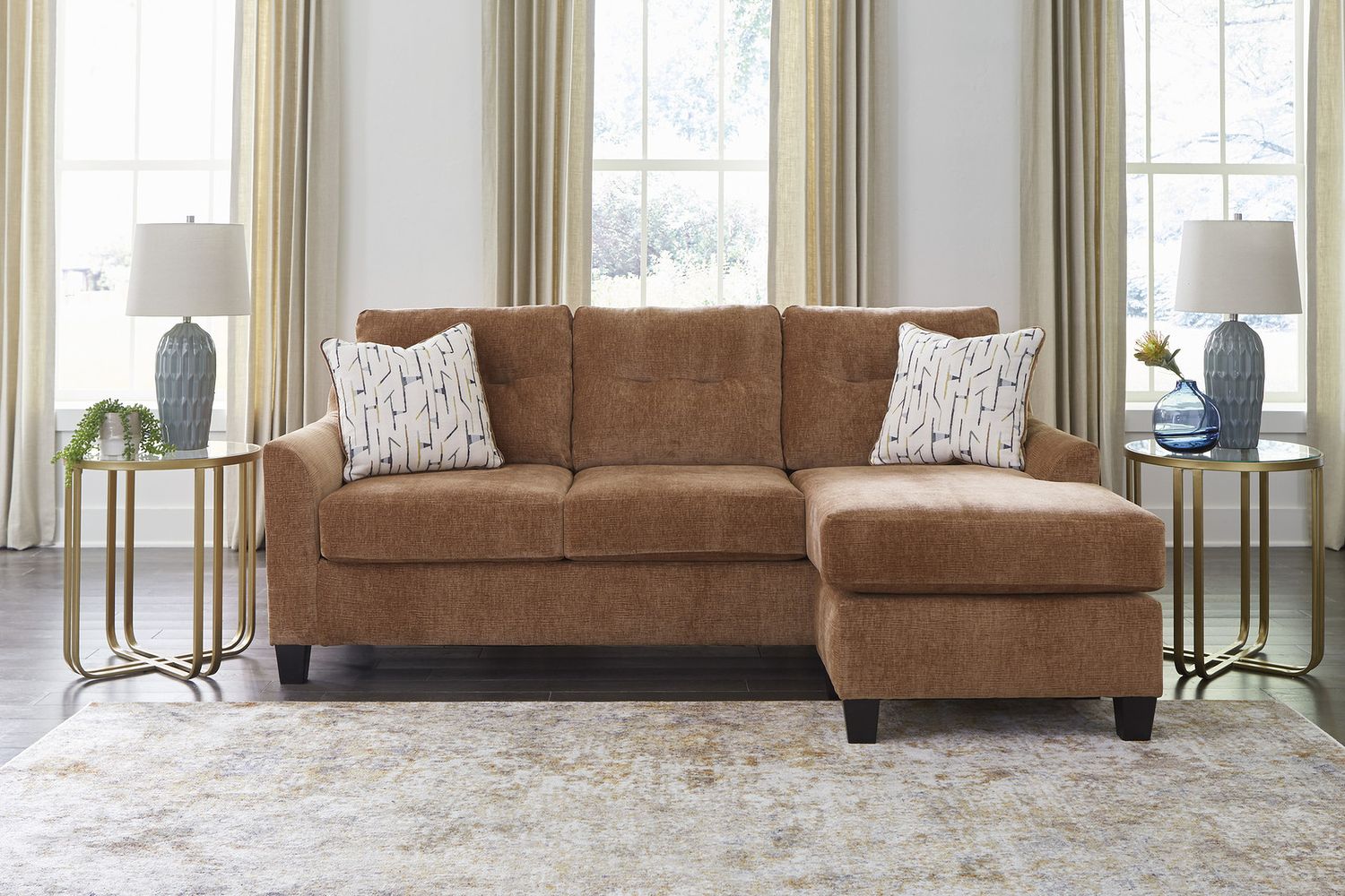 Amity Bay Sofa Chaise In Clay 6720418
