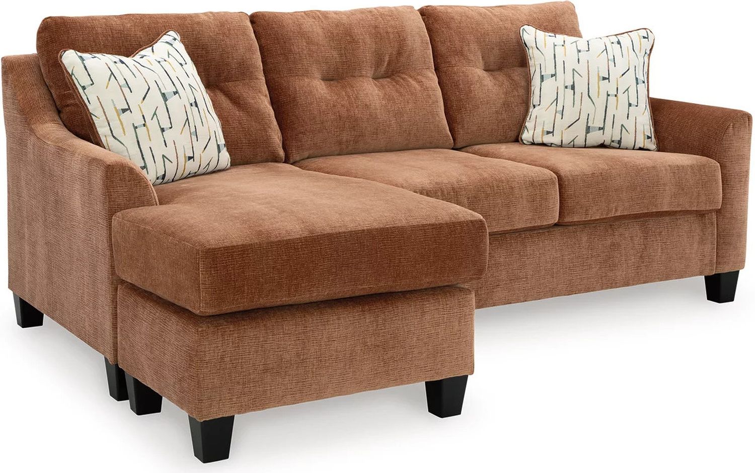 Amity Bay Queen Sofa Chaise Sleeper In Clay 6720468