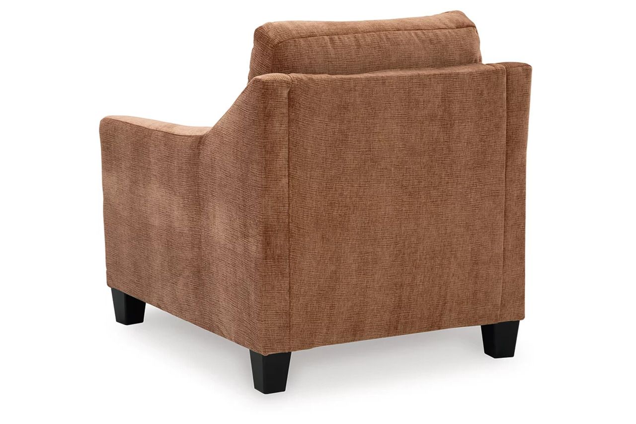 Amity Bay Sofa Chaise Sleeper with Chairs and Ottomans In Clay 67204U4