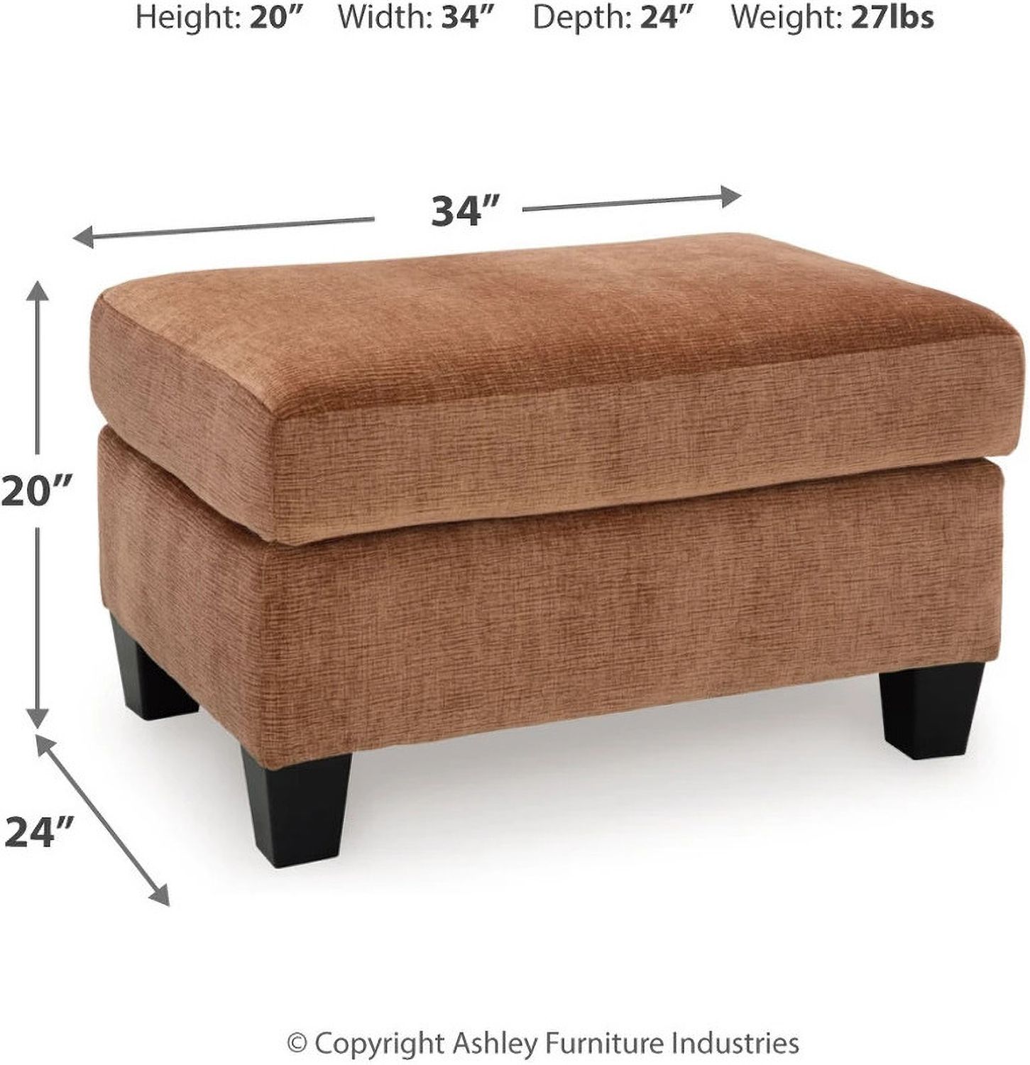 Amity Bay Sofa Chaise Sleeper with Chairs and Ottomans In Clay 67204U4