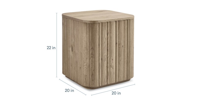 Andora Square Plinth End Table 67300661