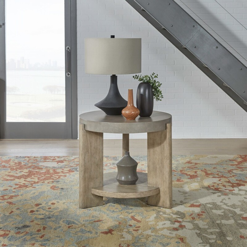 Affinity Round End Table 674OT1020