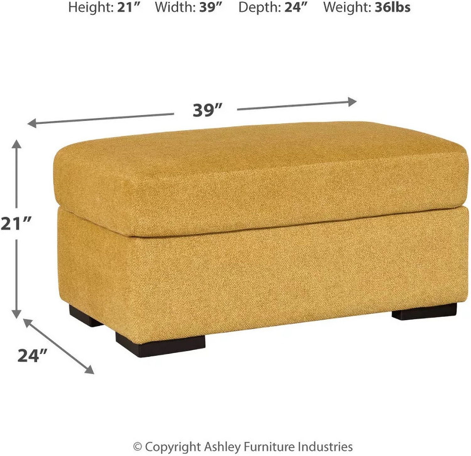 Keerwick Ottoman In Sunflower 6750614