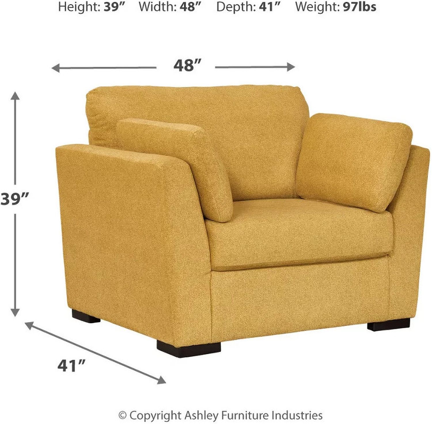 Keerwick Oversized Chair In Sunflower 6750623