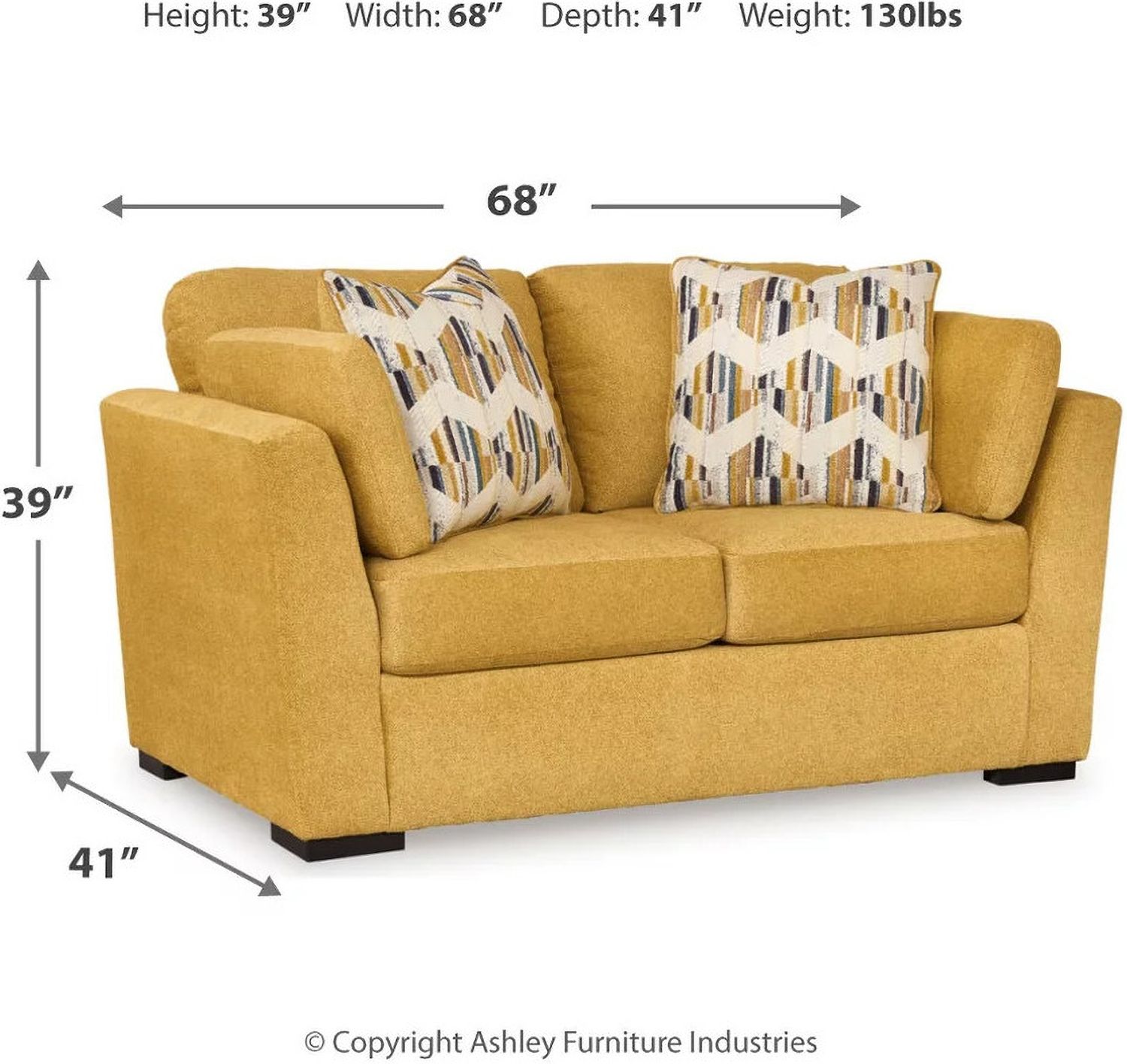 Keerwick Loveseat In Sunflower 6750635