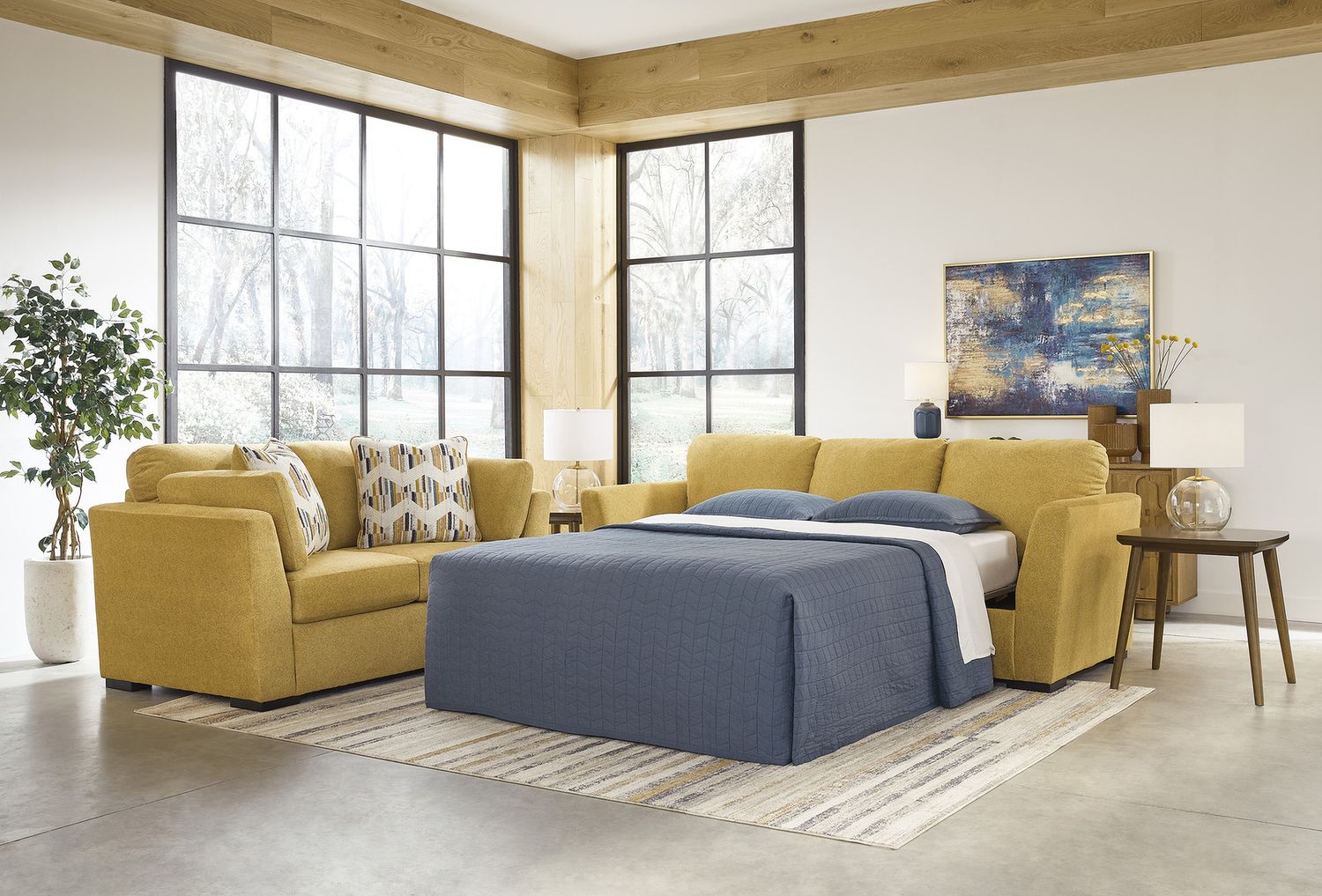 Keerwick Queen Sofa Sleeper In Sunflower 6750639