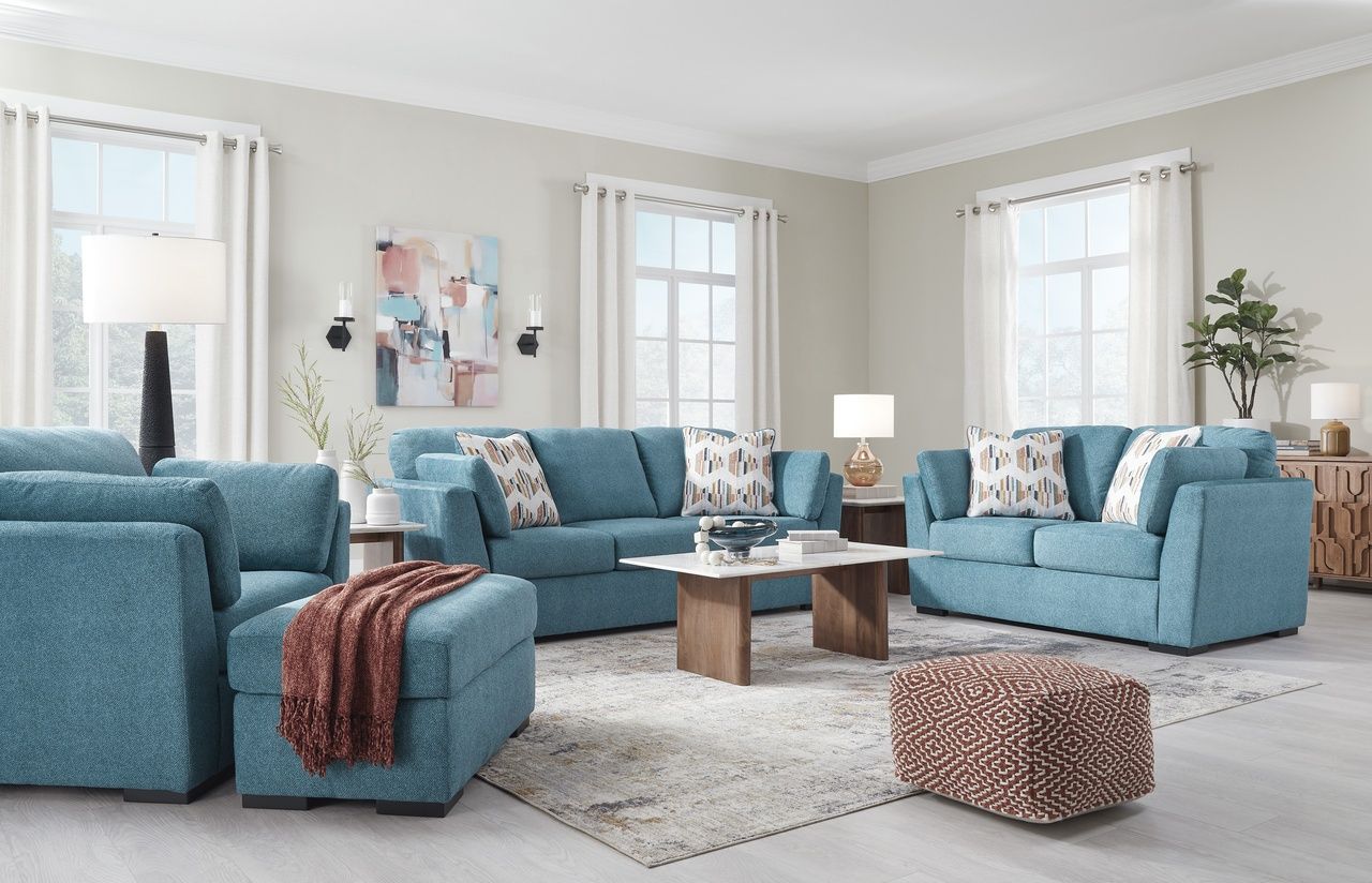 Keerwick Loveseat In Teal 6750735