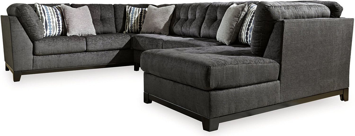 Reidshire 3-Piece Sectional with RAF Chaise In Steel 67622S2