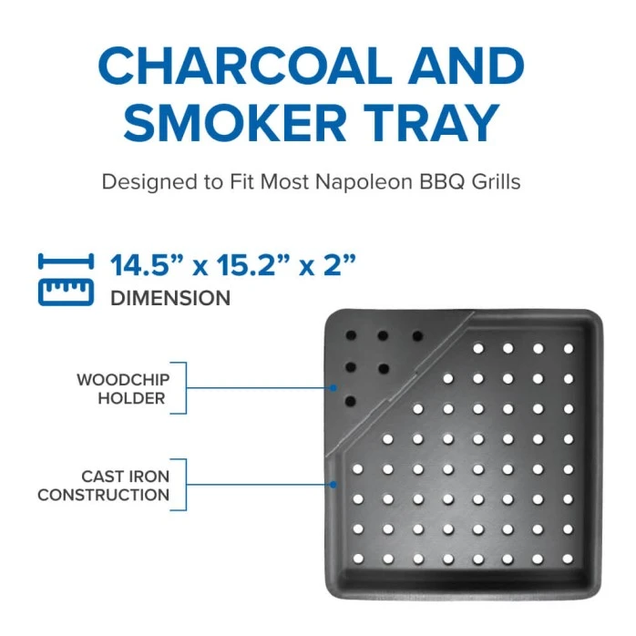 Cast Iron Charcoal and Smoker Tray 67732