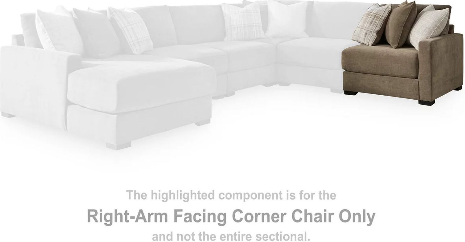 Camellia-Court 6-Piece Sectional with LAF Chaise In Coffee 68207S14