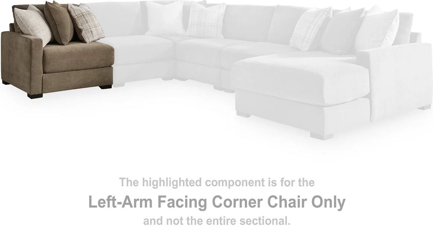 Camellia-Court 6-Piece Sectional with RAF Chaise In Coffee 68207S15