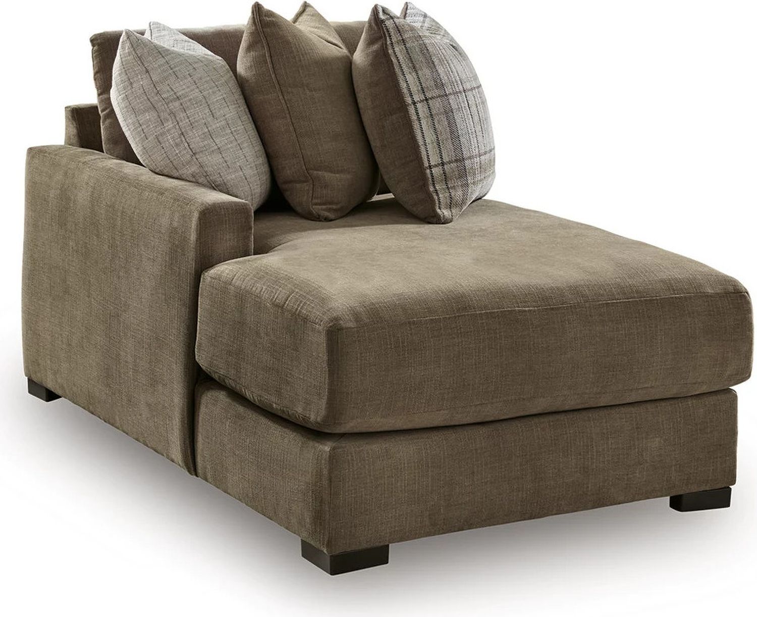 Camellia-Court 3-Piece Sectional with LAF Chaise In Coffee 68207S5