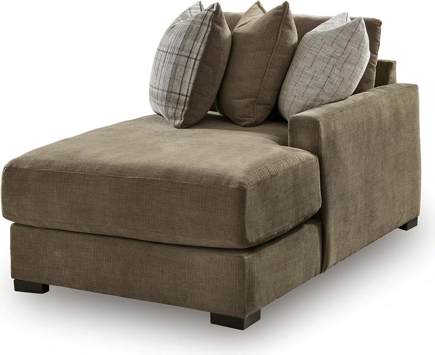 Camellia-Court 4-Piece Double Chaise Sectional In Coffee 68207S9
