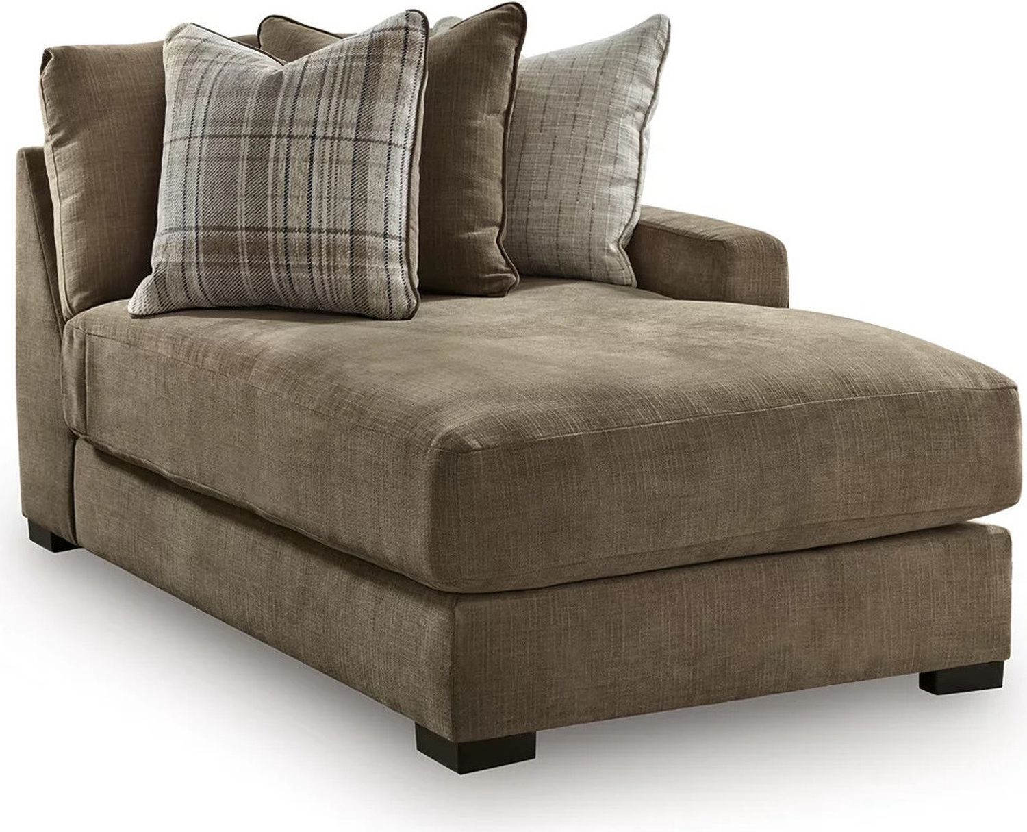 Camellia-Court 4-Piece Double Chaise Sectional In Coffee 68207S9