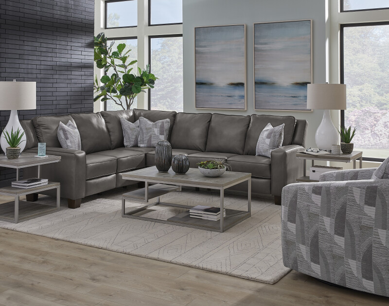 Primrose Hill POWER HEADREST RAF SOFA W/ 2 PILLOWS 68376P