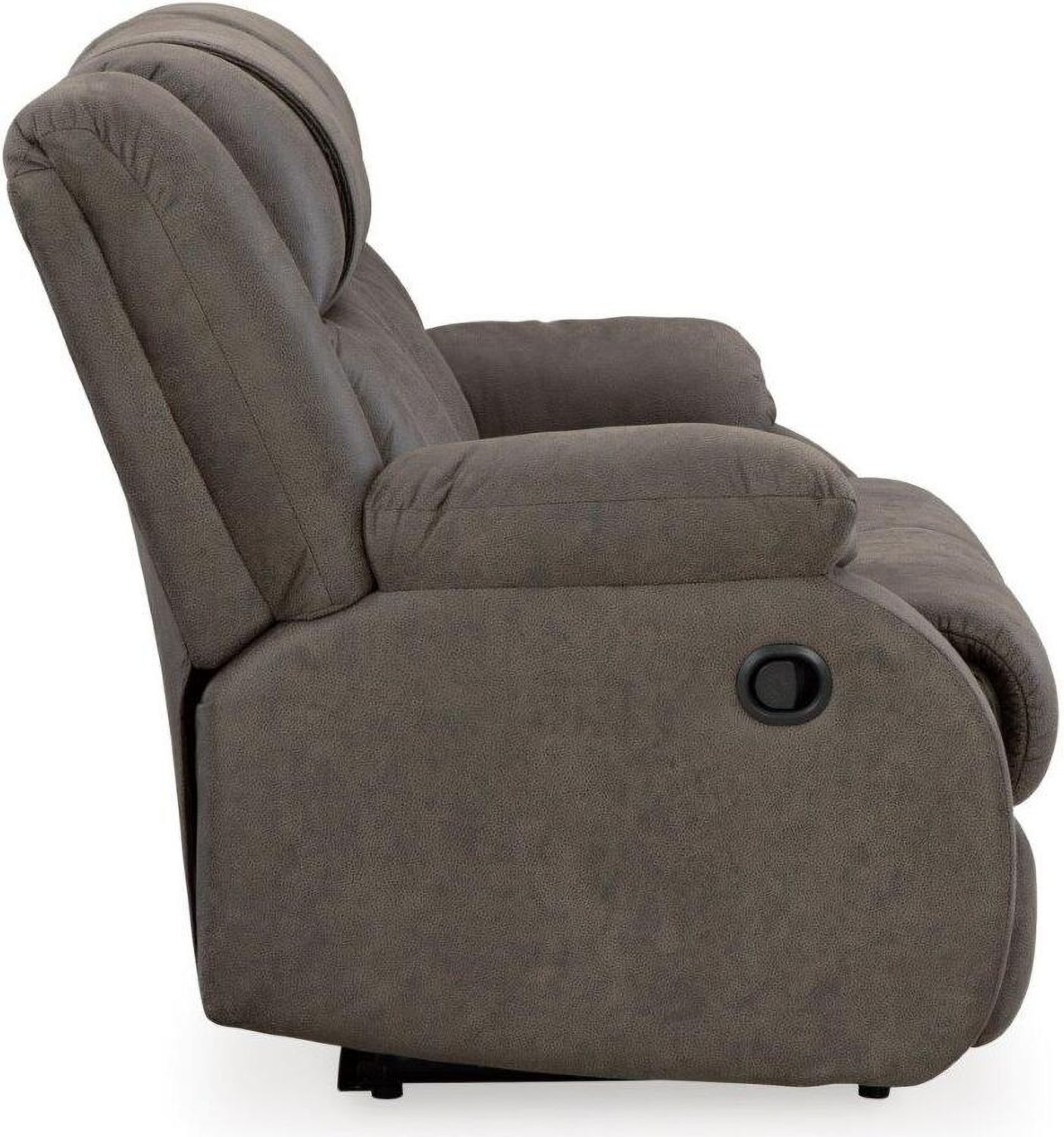 First Base Reclining Loveseat In Gunmetal 6880486