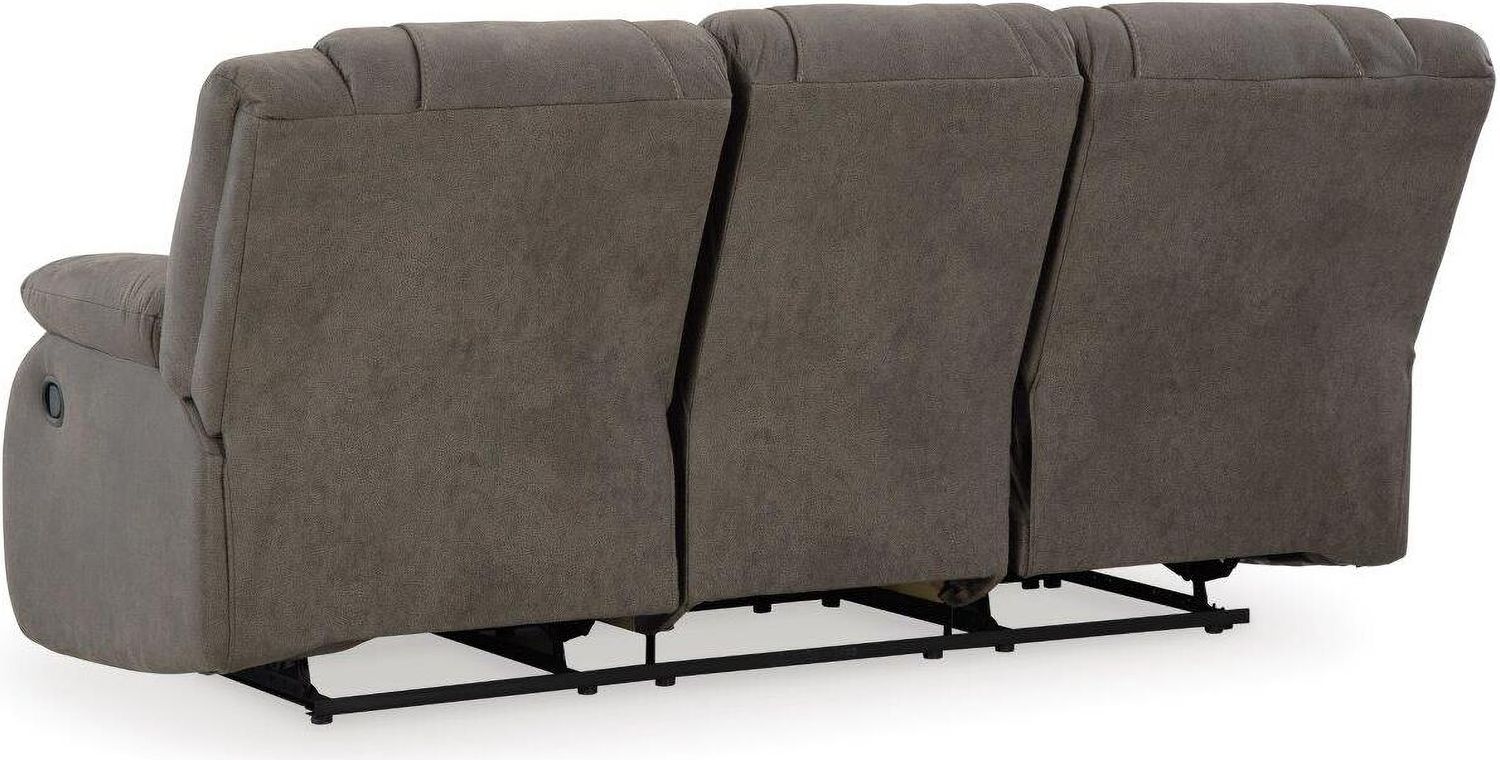 First Base Reclining Sofa In Gunmetal 6880488