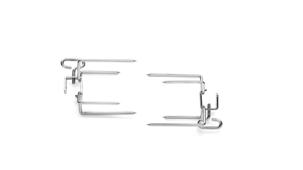 Commercial Quality Rotisserie Forks Four Prongs, Set of Two 69001