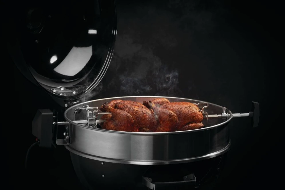 Commercial Grade Rotisserie Kit for PRO Charcoal Kettle 22 and 18-inch Grills 69241