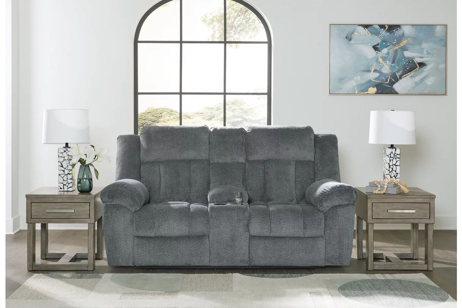 Tip-Off Power Reclining Loveseat In Slate 6930418