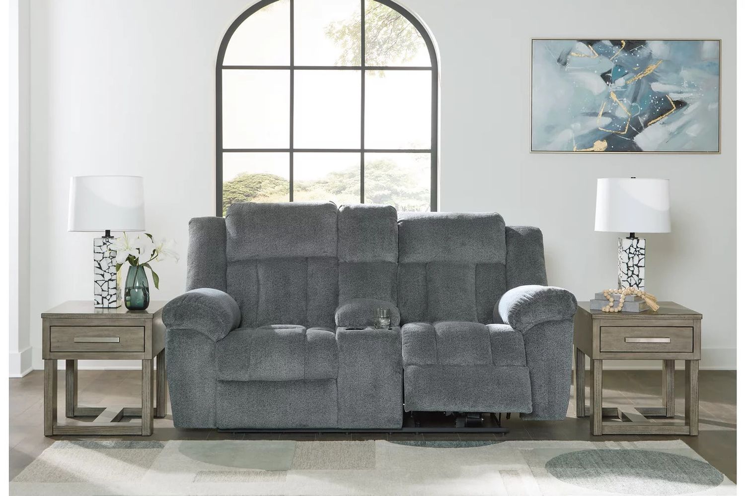 Tip-Off Power Reclining Loveseat In Slate 6930418